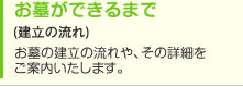 お墓ができるまで(建立の流れ)